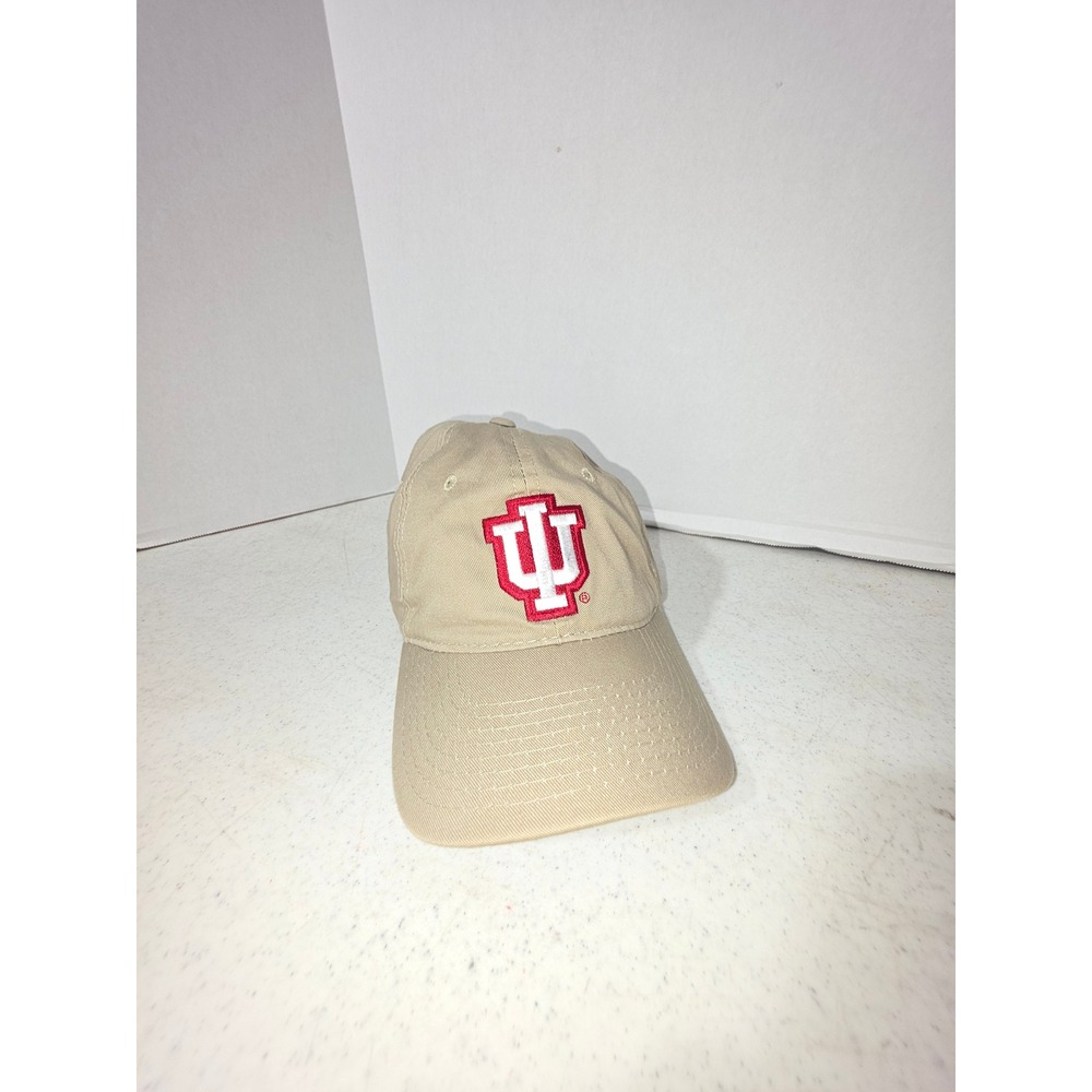 NCAA Indiana University Hat Mens OSFM Tan Excellent IU Hoosiers Baseball Cap